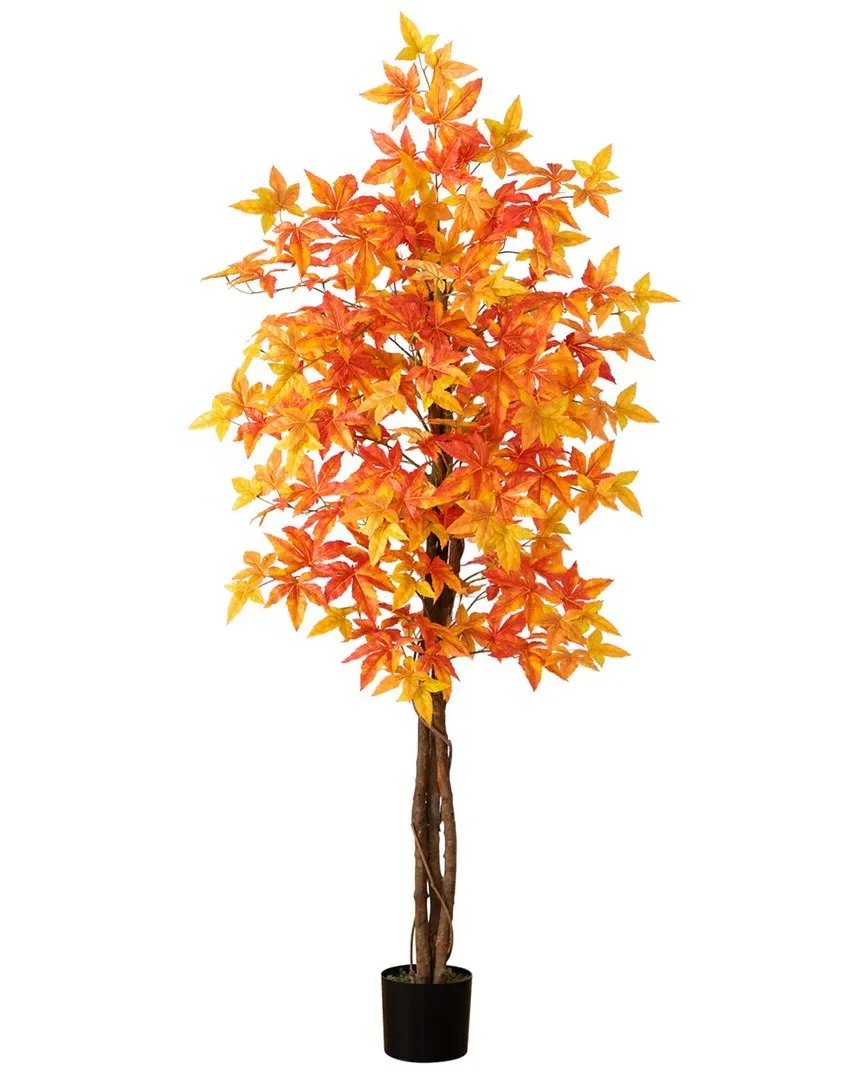 Autumn Deluxe Maple Artificial Tree 6ft - Orange