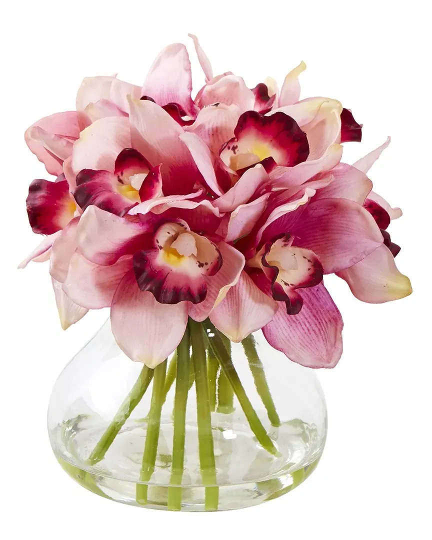 Cymbidium Orchid Artificial Arrangement - Pink