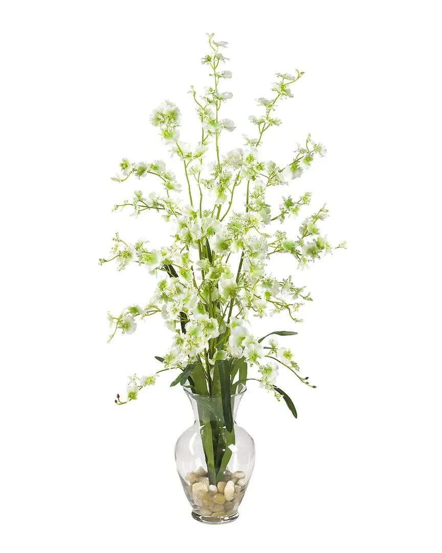 Dancing Lady Orchid Arrangement with Liquid Illusion - Green
