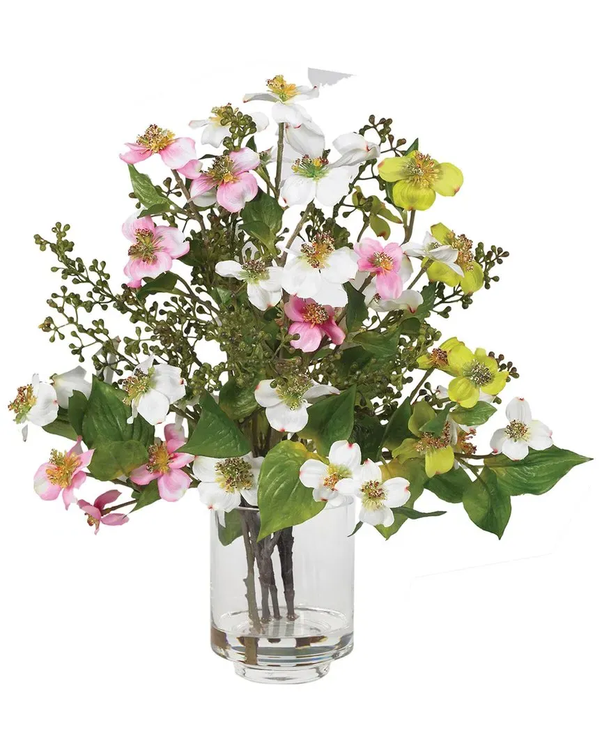 Dogwood Silk Flower Arrangement - Multicolor image