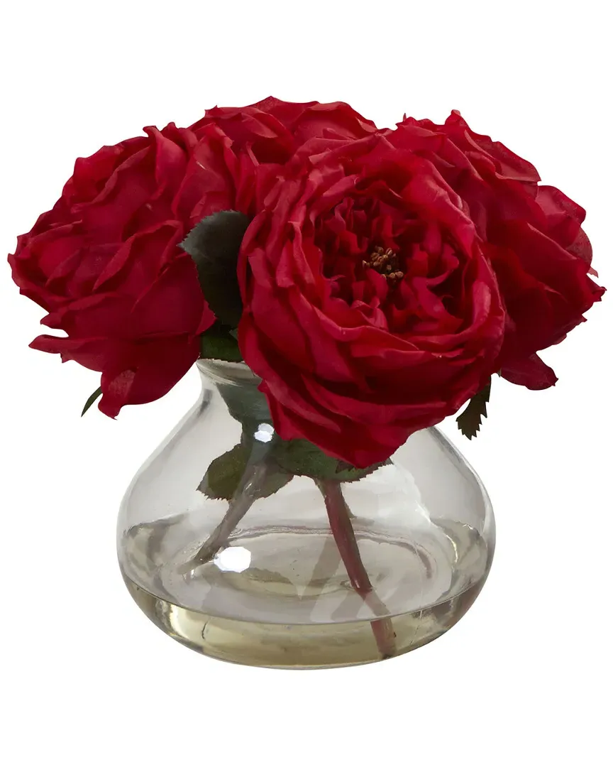 Fancy Rose Compact Silk Flower Arrangement image