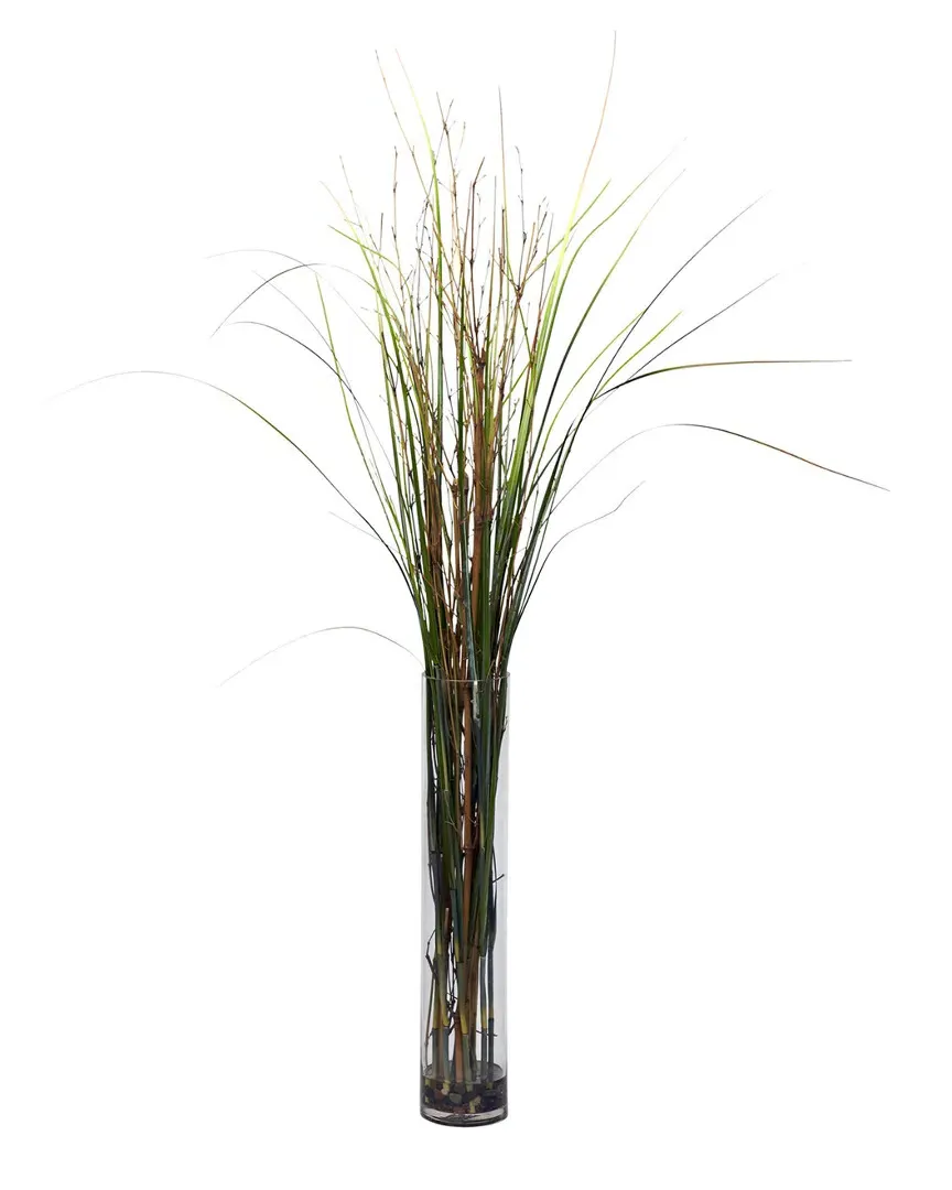 Grass & Bamboo Artificial Plant - Green image