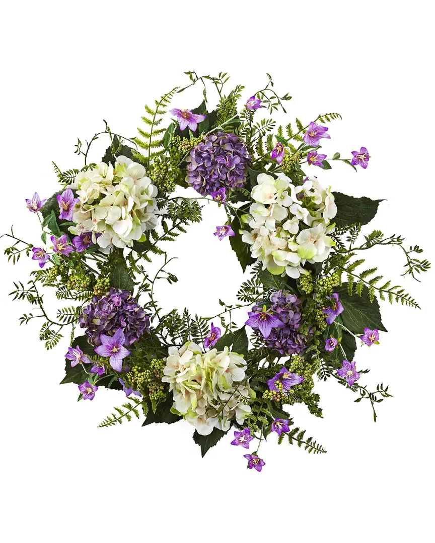 Hydrangea Berry Wreath - Purple image