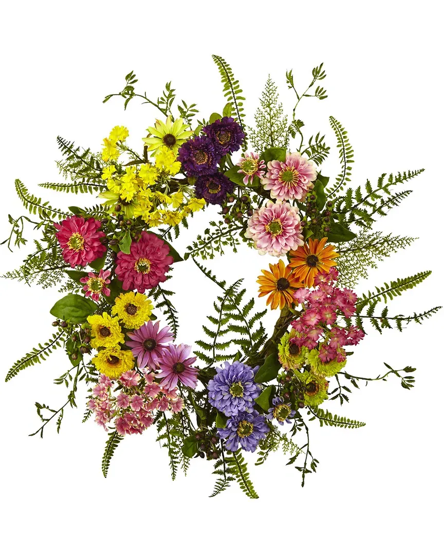 Mixed Flower Wreath - Multi
