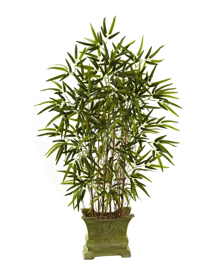 Nearly Natural 45in Bamboo Tree with Planter image