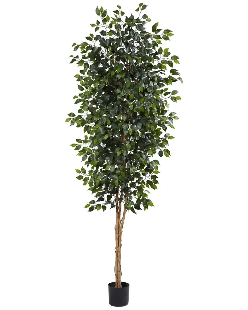 Nearly Natural 8ft Ficus Tree - Green image