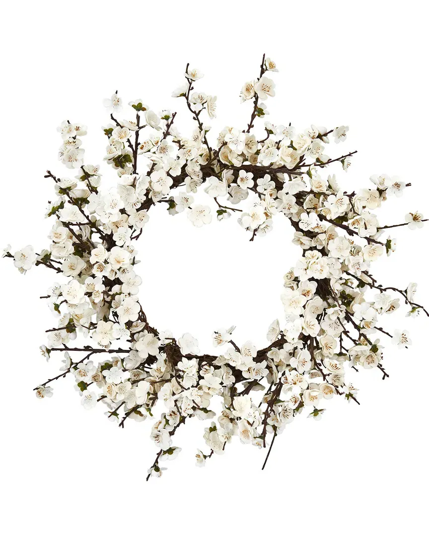 Plum Blossom Wreath - White image