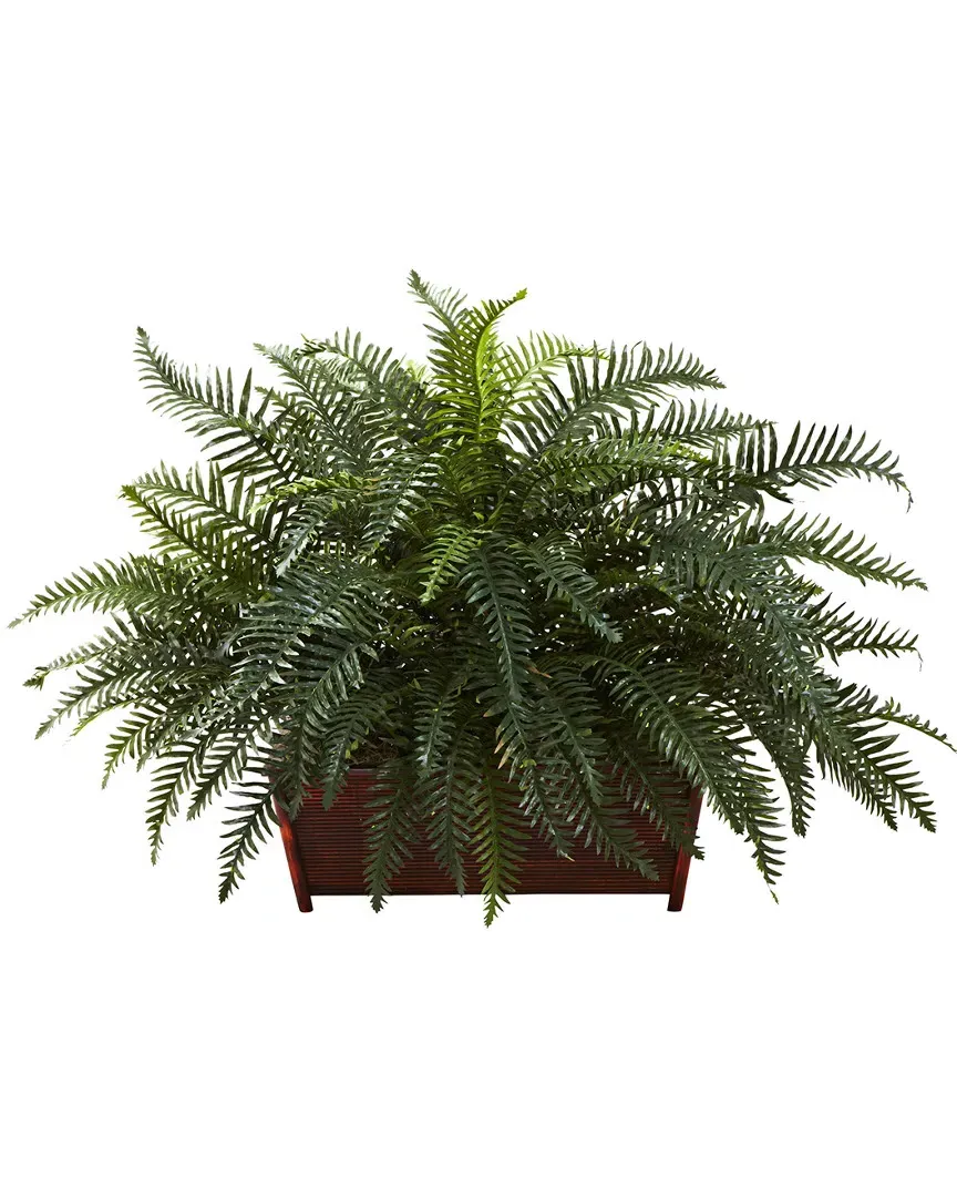 River Fern Artificial Plant with Window Box Planter image