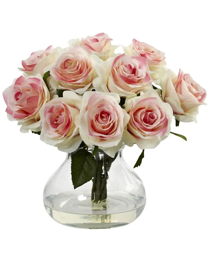 Rose Arrangement with Vase - Light Pink