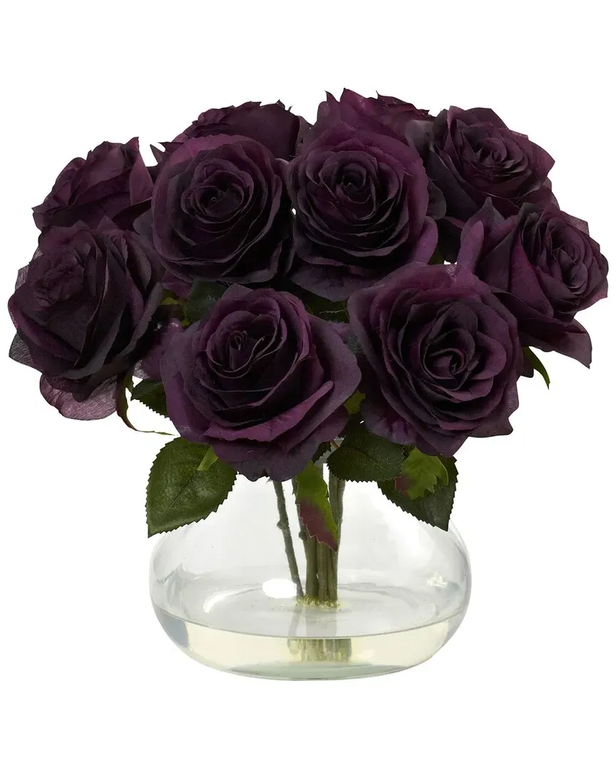 Rose Arrangement with Vase - Purple image