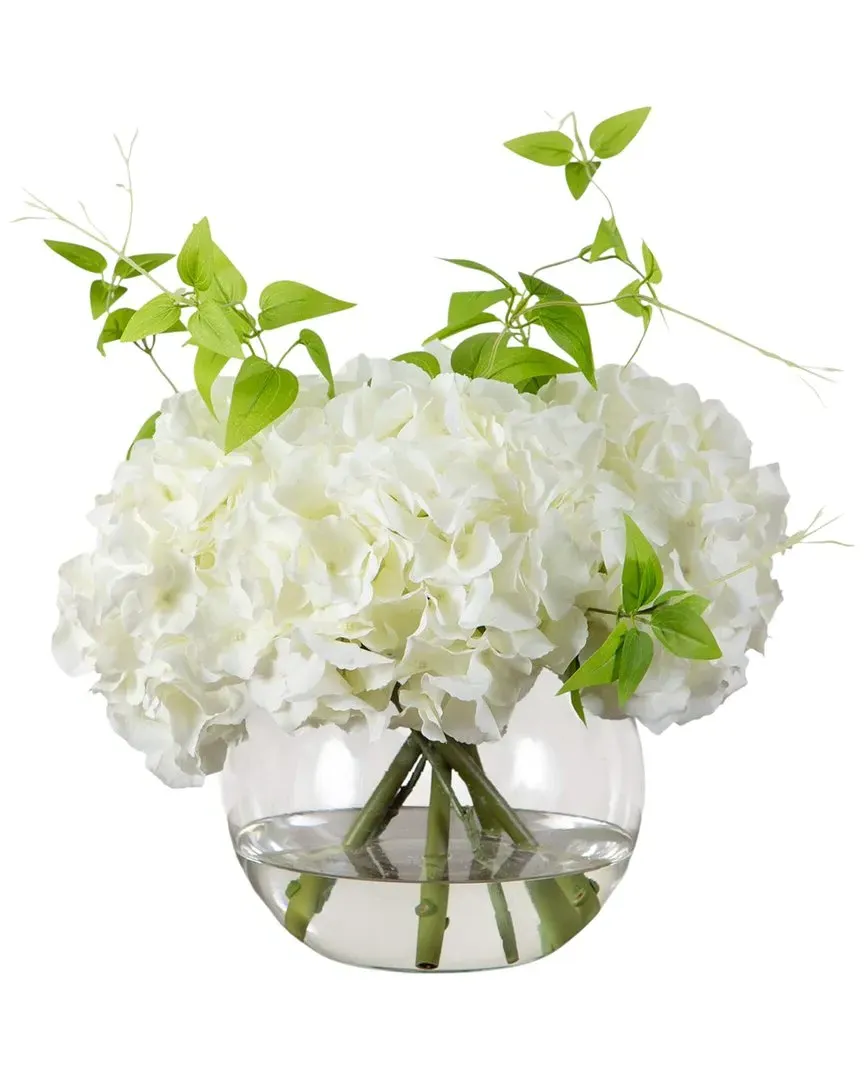 Wedding Collection 18in Artificial Hydrangea Arrangement - White