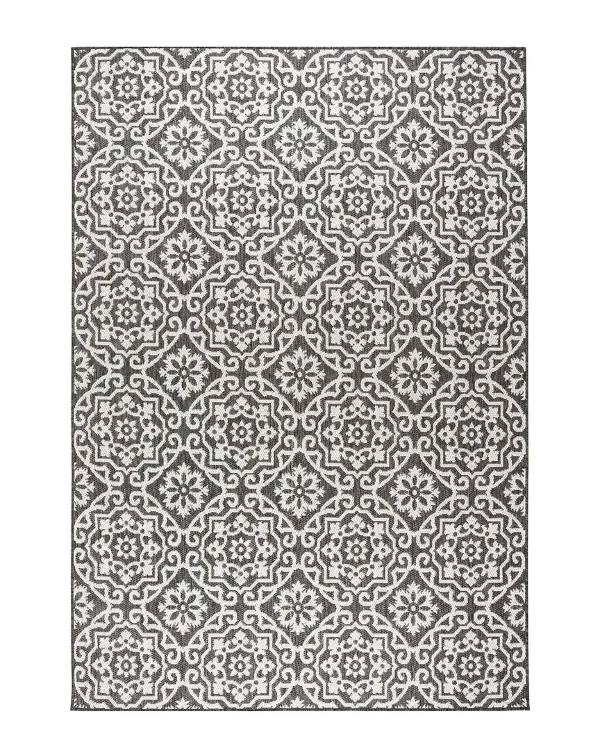 Patio Country Danica Indoor/Outdoor Rug - Black, Polypropylene