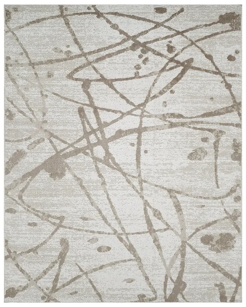 Archie Machine Washable Area Rug - Beige, Polyester image