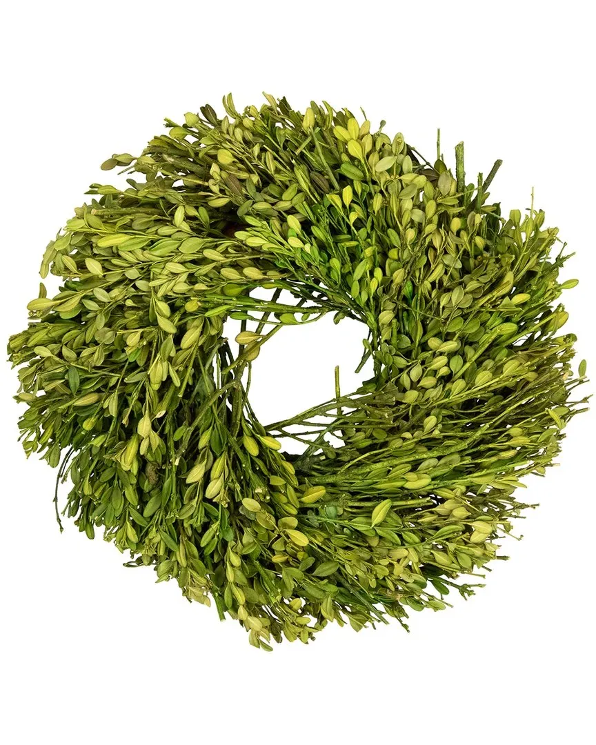 10in Foliage Artificial Spring Wreath - Green image