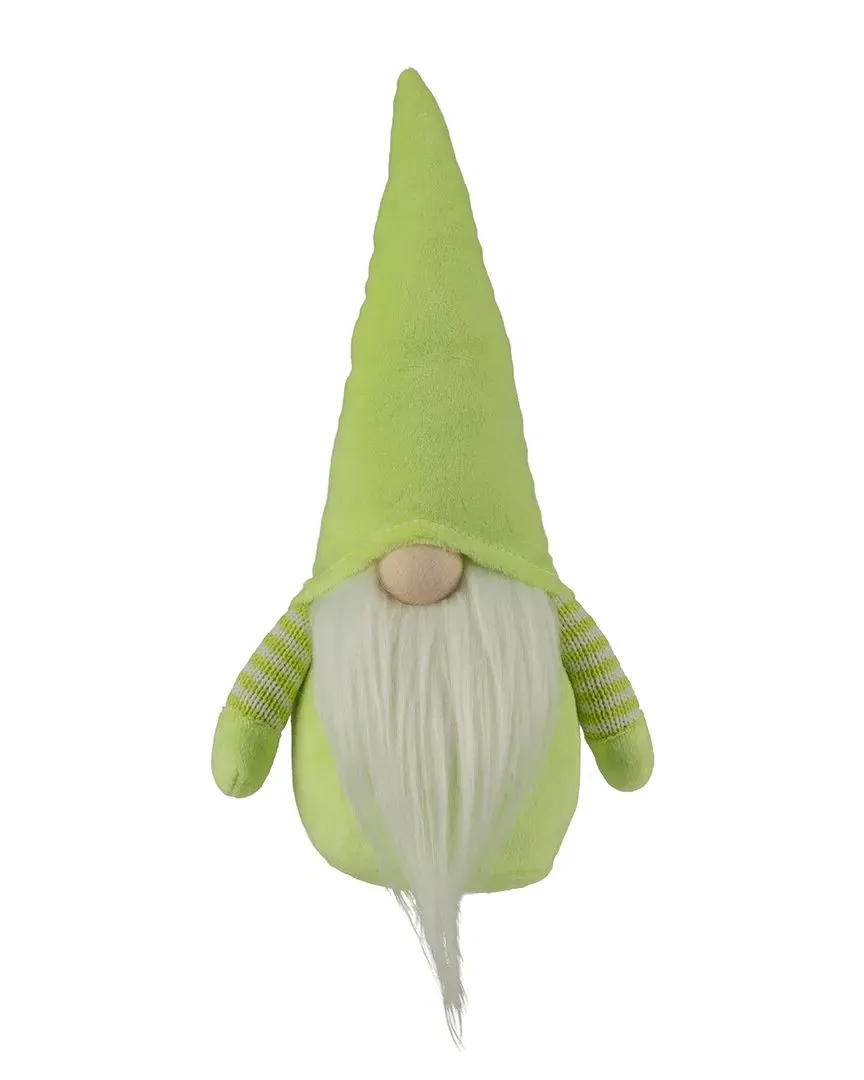 12in Spring Gnome Figure - Green, Fabric