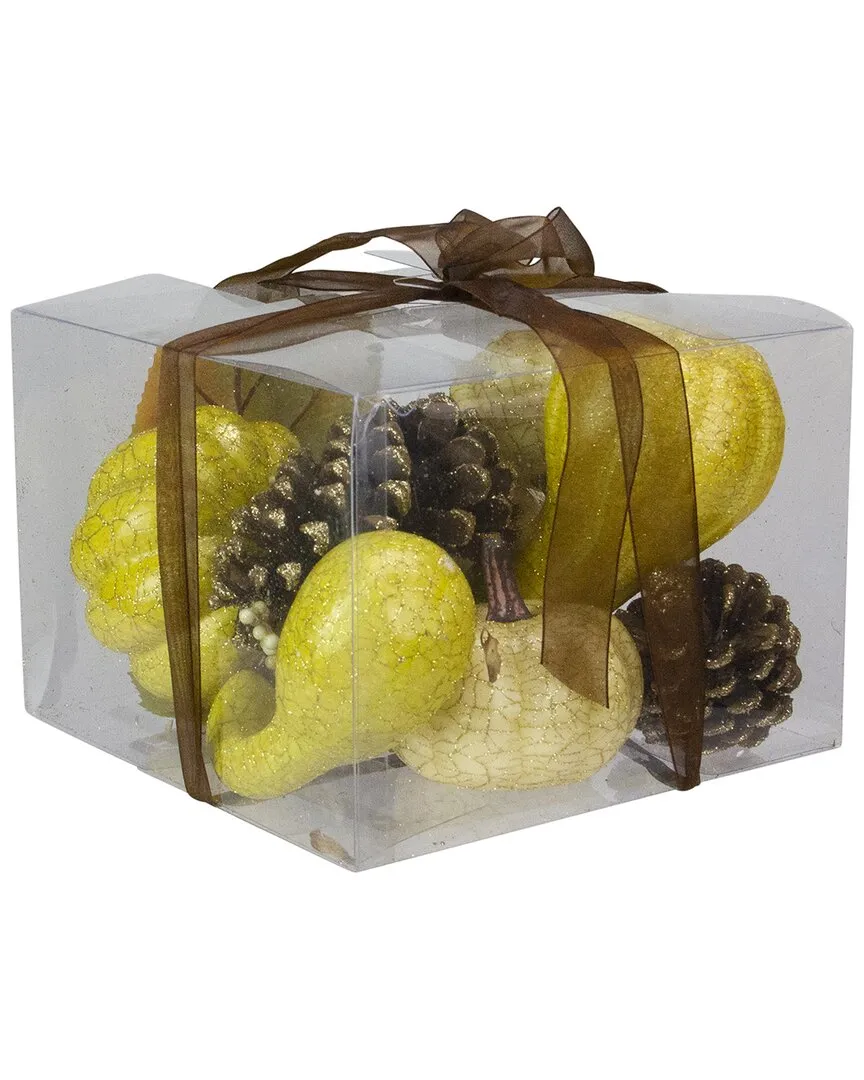 12pc Fall Harvest Decoration Set - White, Wood