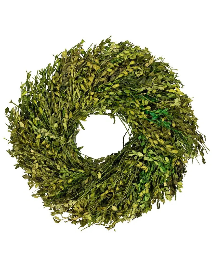 15in Foliage Artificial Spring Wreath - Green