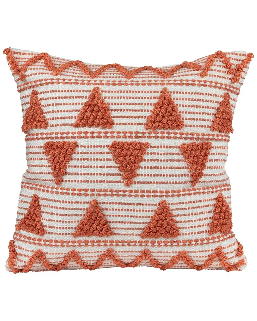 20in Square Outdoor Throw Pillow - Orange, Polyester