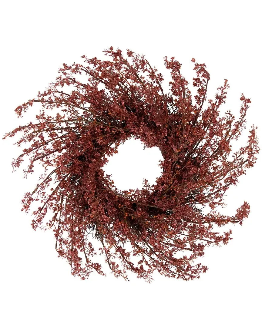 24in Autumn Harvest Berry Artificial Wreath - Red
