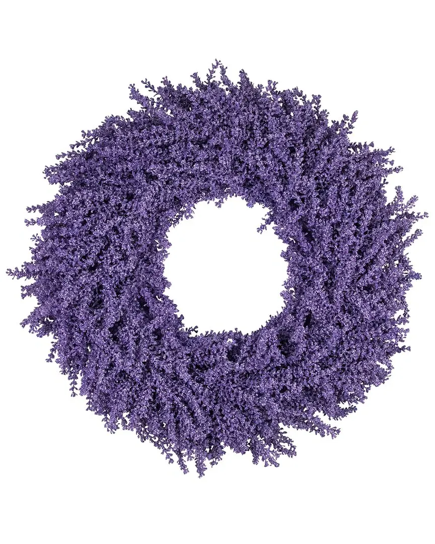 28in Lavender Artificial Floral Spring Wreath - Purple