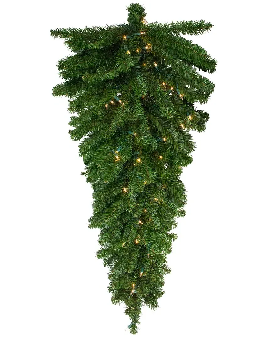 42in Pre-Lit Canadian Pine Christmas Door Swag - Green
