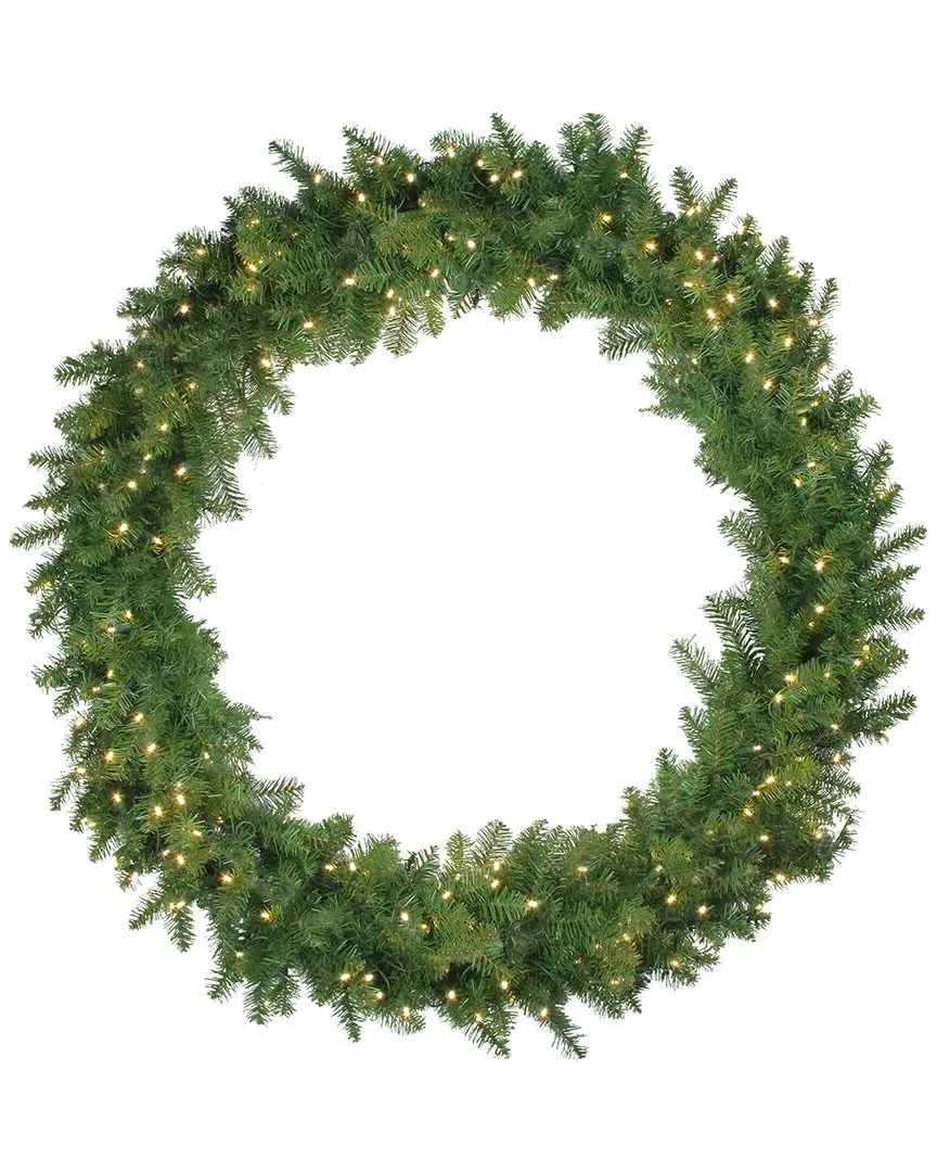 48-inch Northern Pine LED Christmas Wreath - Green