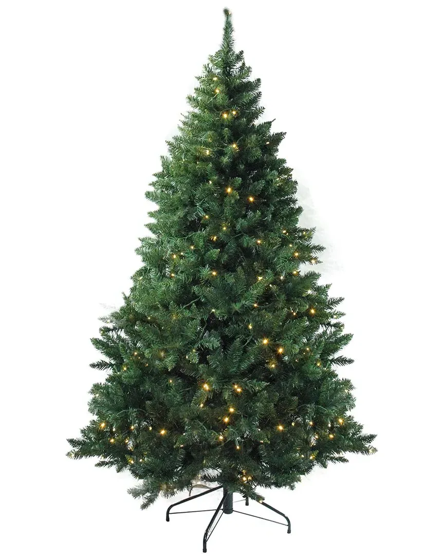 9.5-Foot Buffalo Fir Christmas Tree with LED Lights - Green