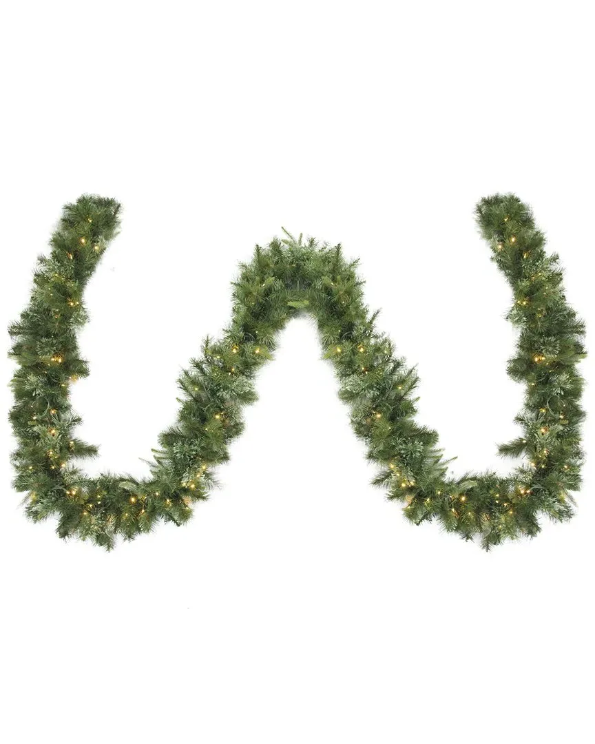 Ashcroft Cashmere Pine 50ft LED Garland - Green image