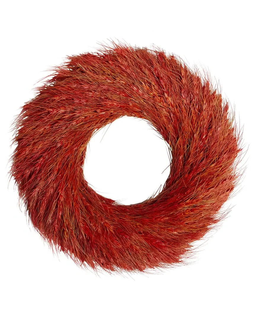 Ears of Wheat Fall Harvest Wreath - Red image