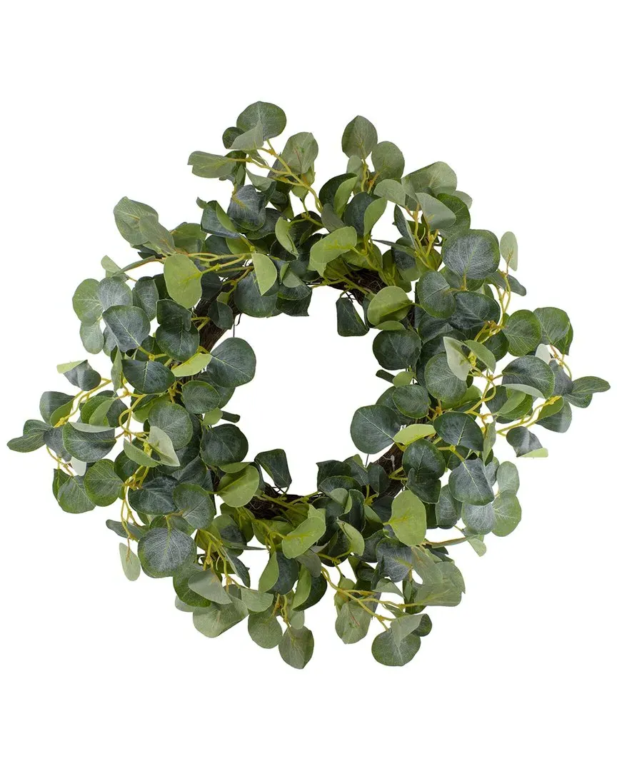 Eucalyptus Leaves Artificial Wreath - Green image
