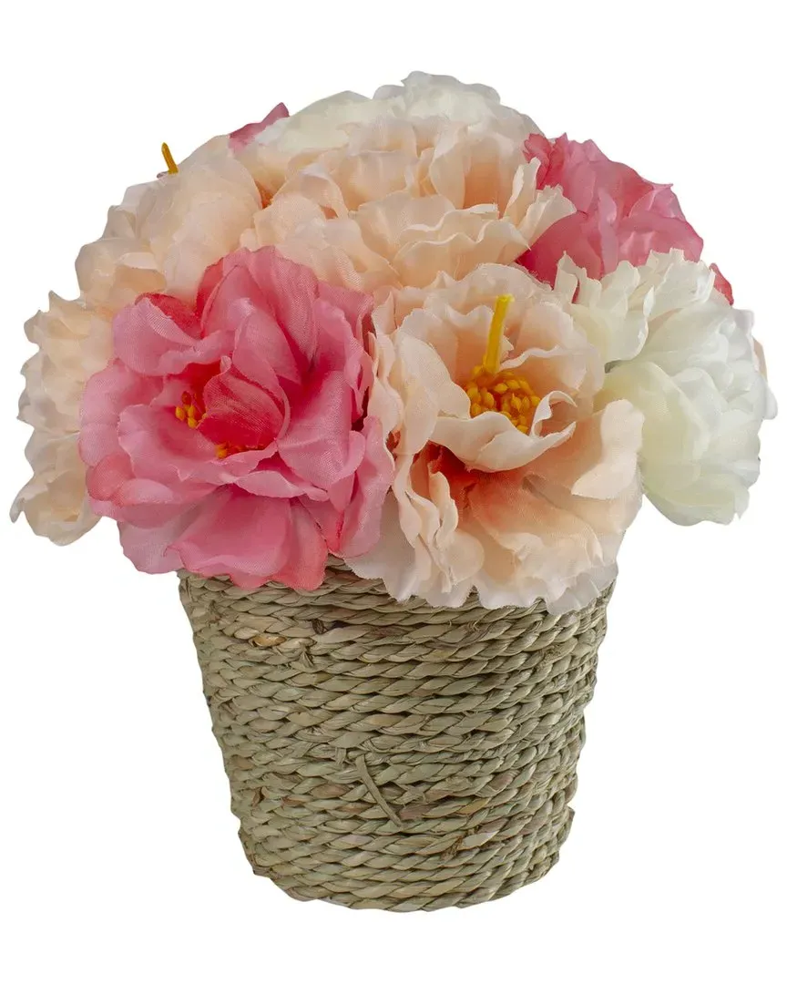 Hydrangea Artificial Flower Pot - Pink image