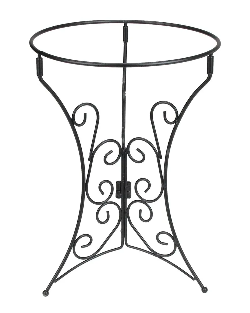 Northlight Ornate Garden Gazing Ball Stand - Black, Metal image