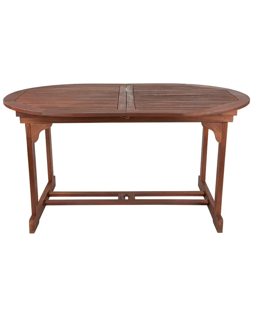 Oval Folding Patio Dining Table - Brown, Acacia Wood