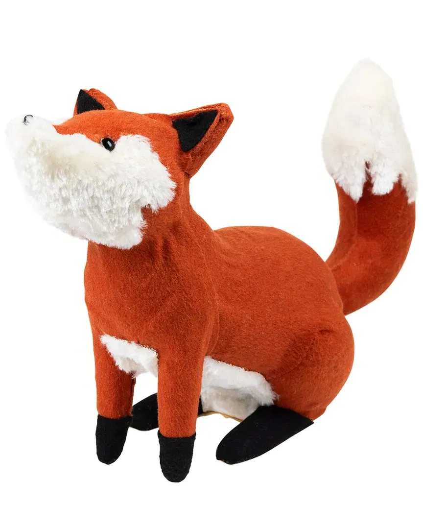Plush Sitting Fox Figure - Orange