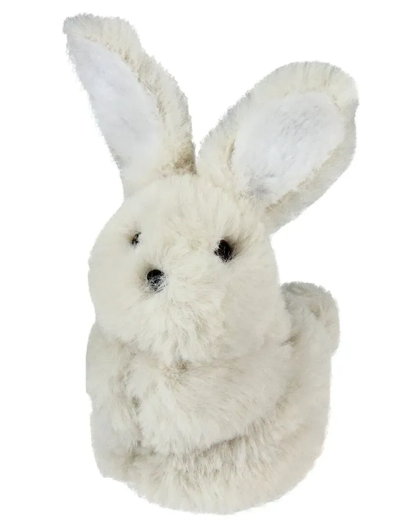 Plush Standing Easter Bunny Tabletop Figurine - White image