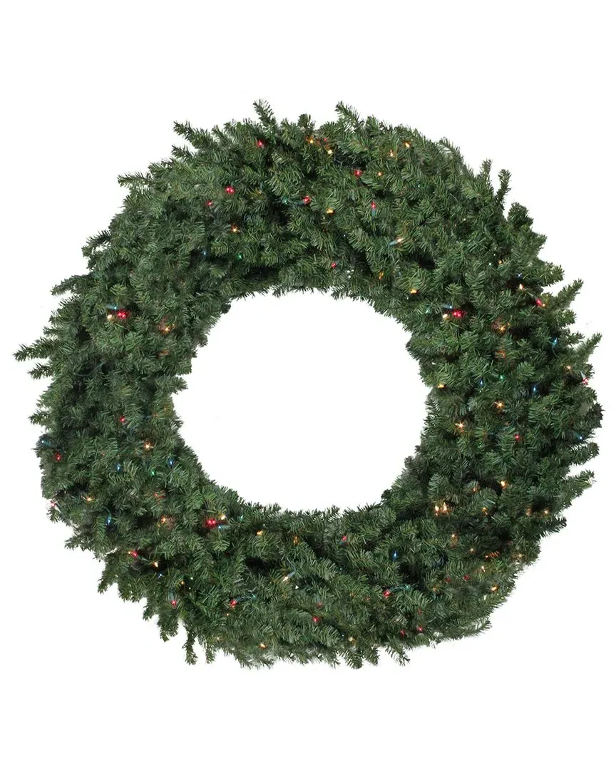 Pre-Lit Canadian Pine Christmas Wreath - Green image