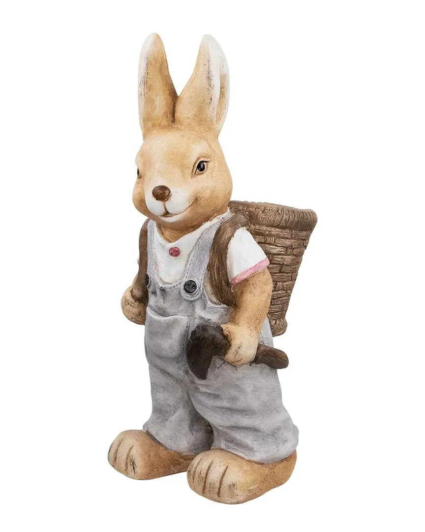 Rabbit Outdoor Garden Planter - Brown, Ceramic image