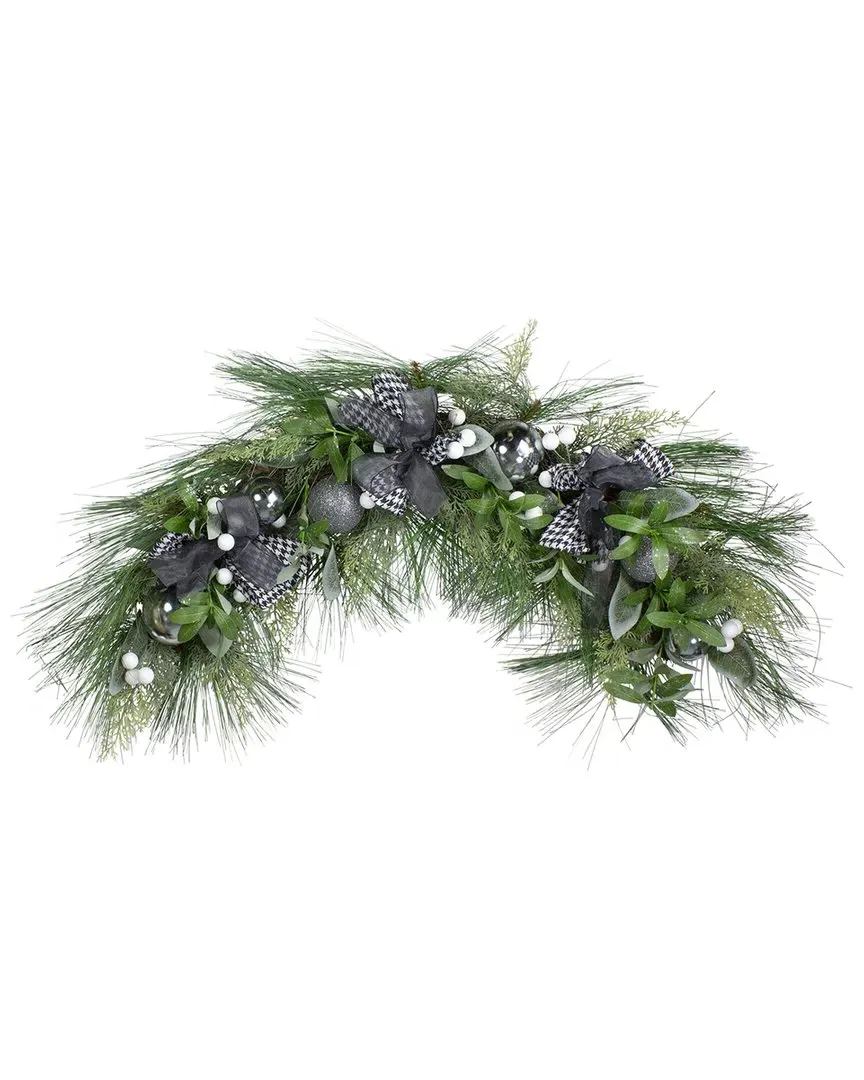 Real Touch Winter Foliage Artificial Swag - Green