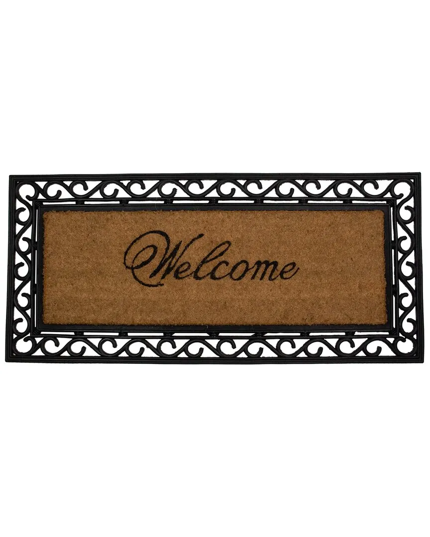 Rectangular Welcome Doormat - Brown, Coir