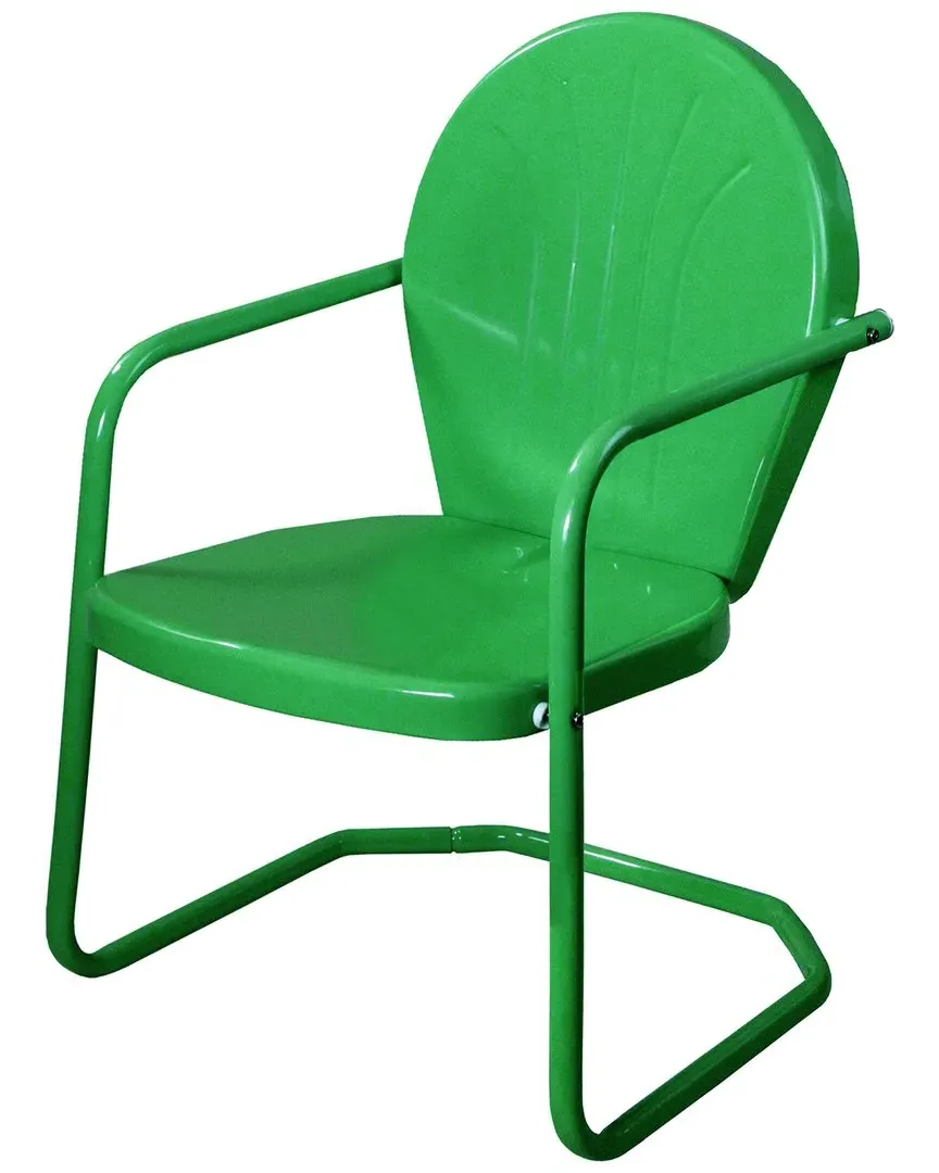 Tulip Armchair - Green, Steel