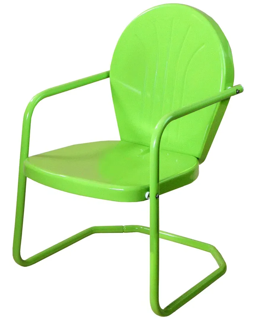 Tulip Armchair - Lime Green, Steel