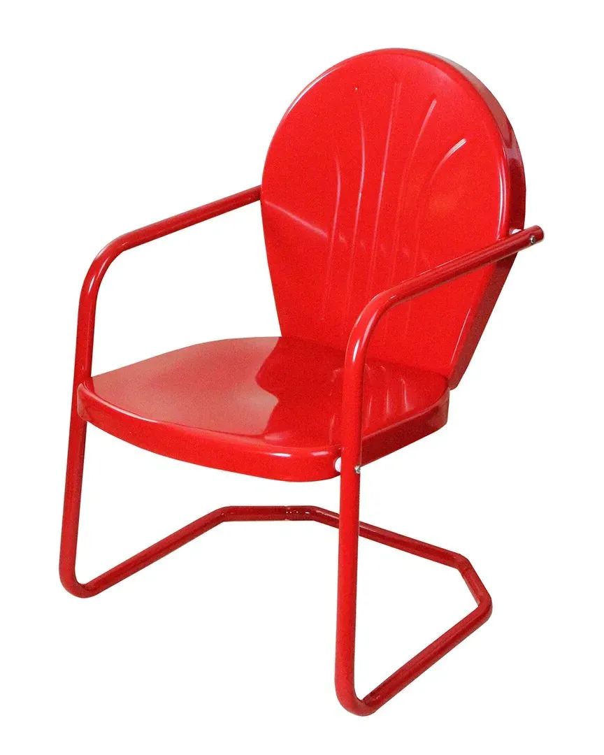Tulip Armchair - Red, Steel