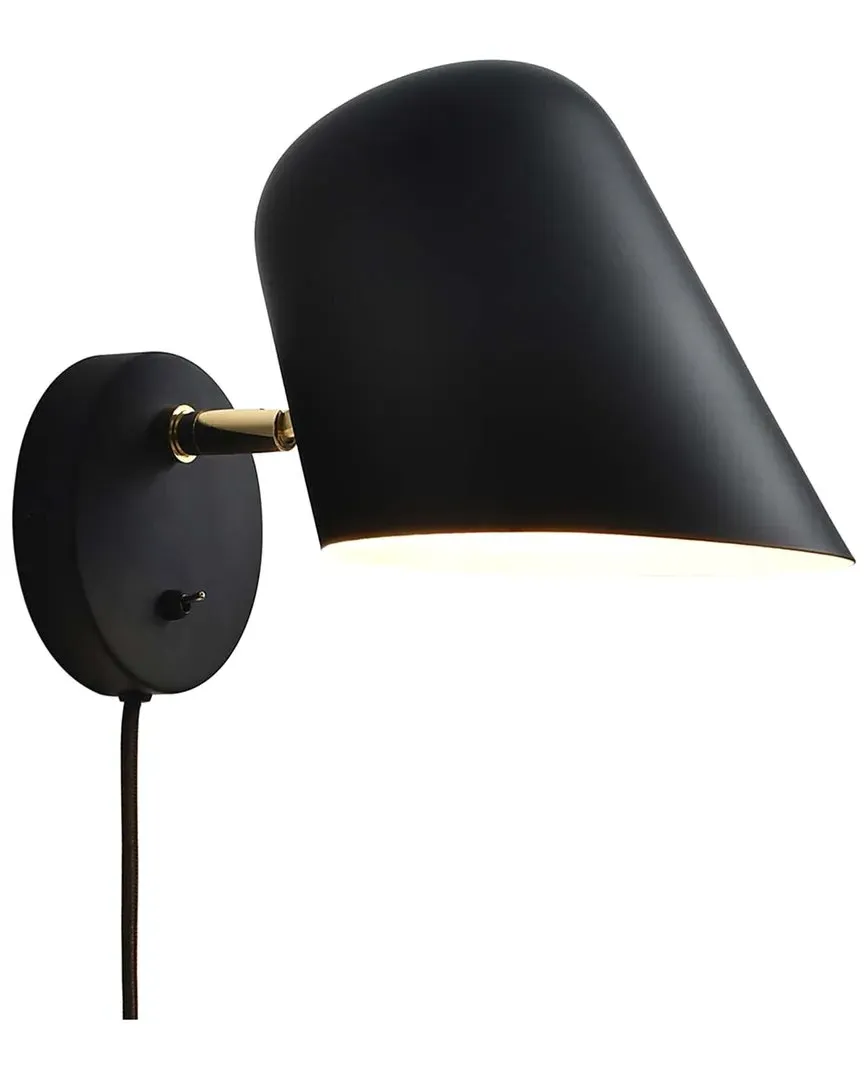 Culver Plug-In Wall Sconce - Black, Steel image