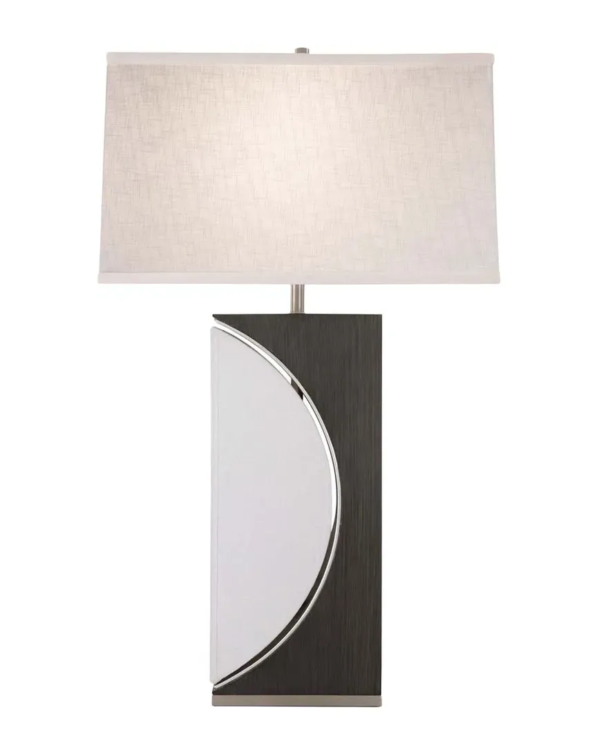 Half Moon Table Lamp with Nightlight - Grey image