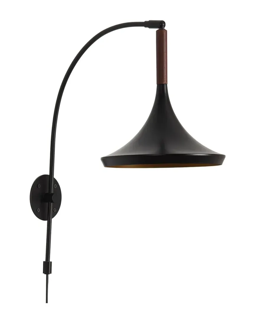 Lodi Wall Sconce - Plug-In - Black, Steel image