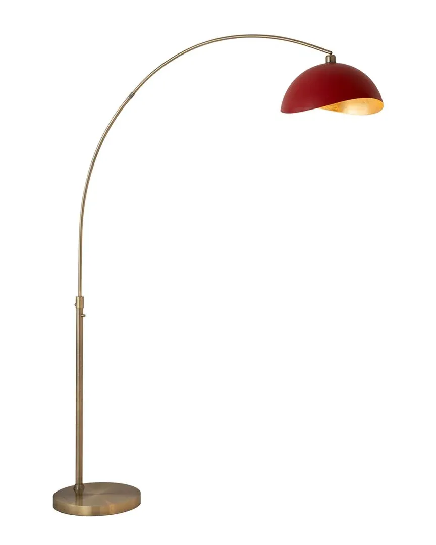 Luna Bella Arc Floor Lamp - Red, Steel
