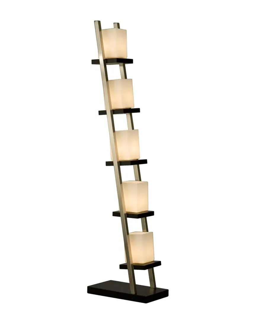 NOVA Escalier 5-Tier Floor Lamp - Espresso, Wood image