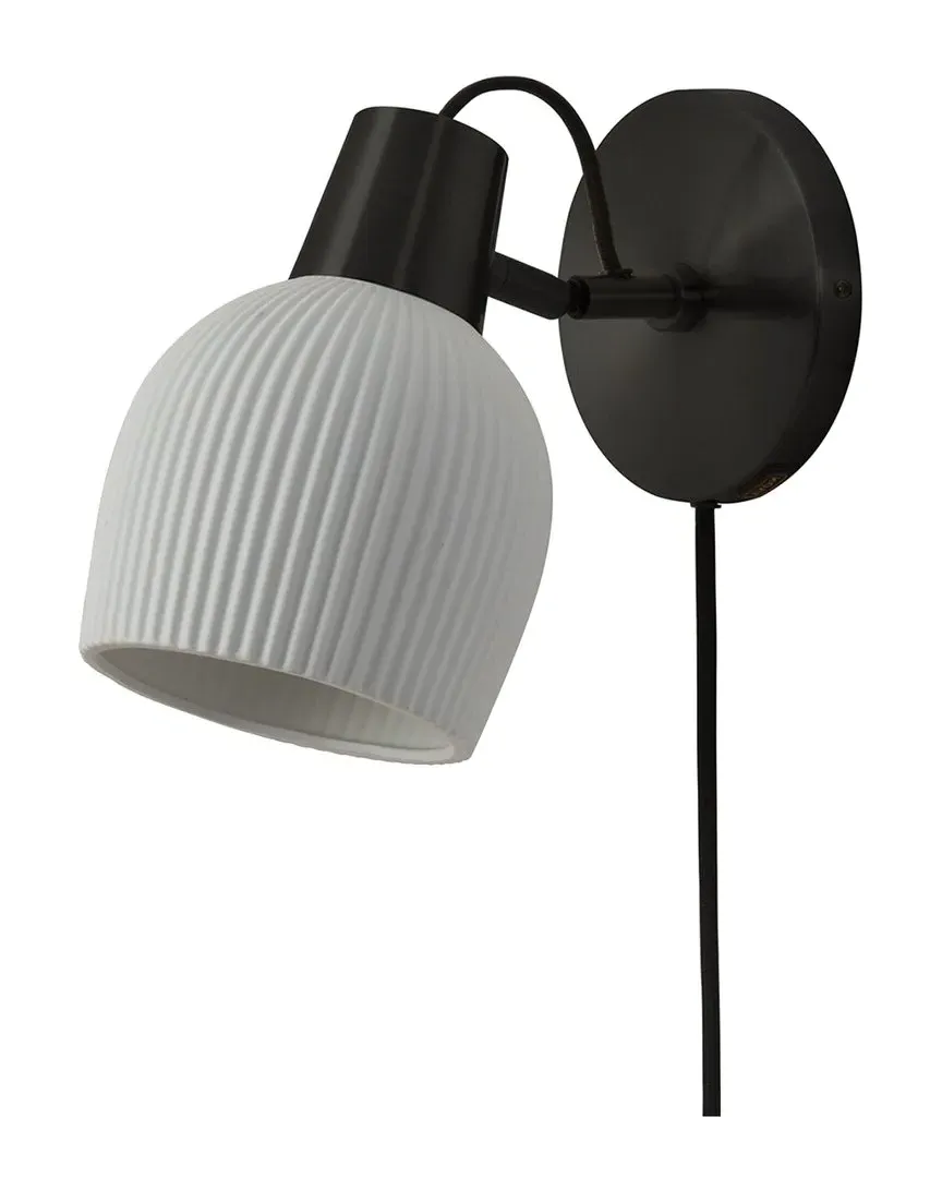 Petaluma Wall Sconce - Matte Black, Bone Porcelain image