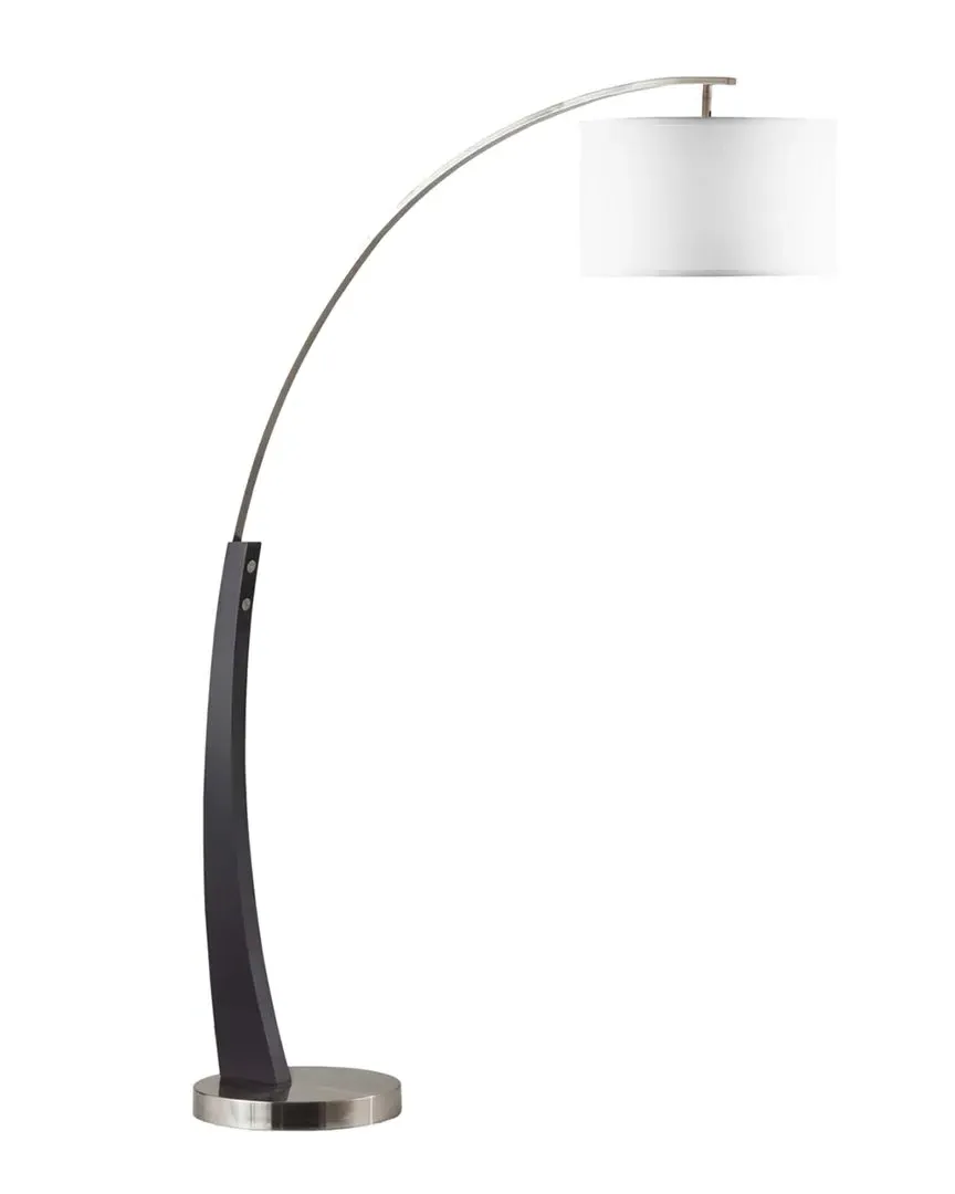 Plimpton 76in Arc Floor Lamp - Espresso, Wood