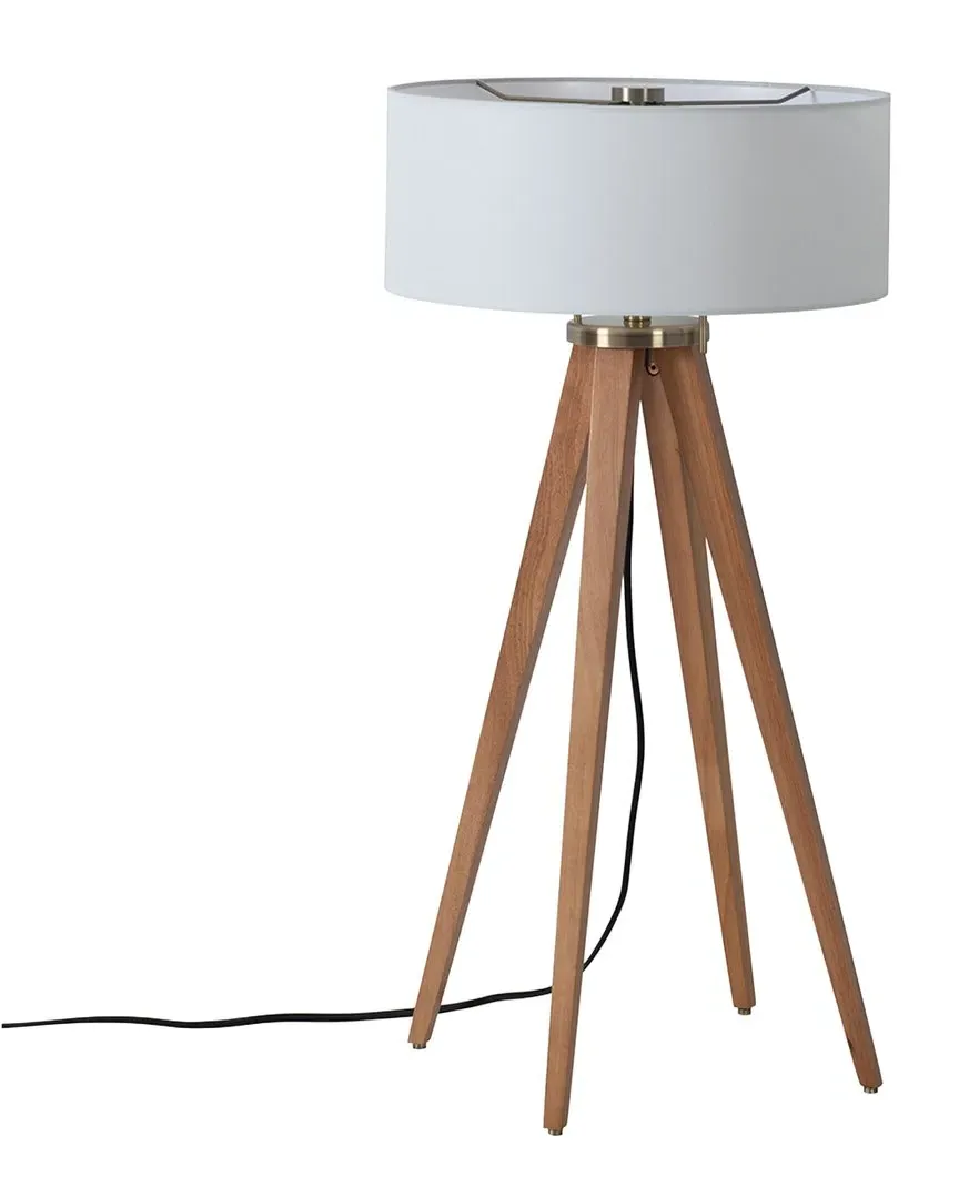 Quattro Table Lamp - Natural Ash, Weathered Brass image